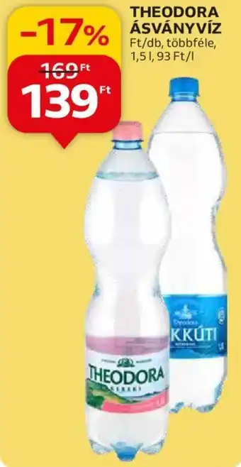 Auchan THEODORA ÁSVÁNYVÍZ 1,5l ajánlat