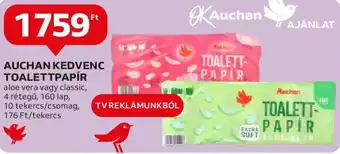 Auchan AUCHAN KEDVENC TOALETTPAPÍR ajánlat