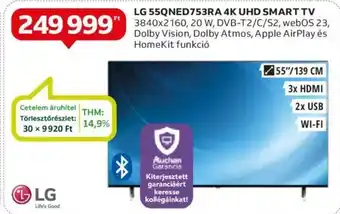 Auchan LG 55QNED753RA 4K UHD SMART TV ajánlat