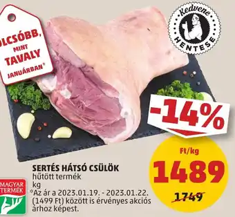 PENNY SERTÉS HÁTSÓ CSÜLÖK 1 kg ajánlat