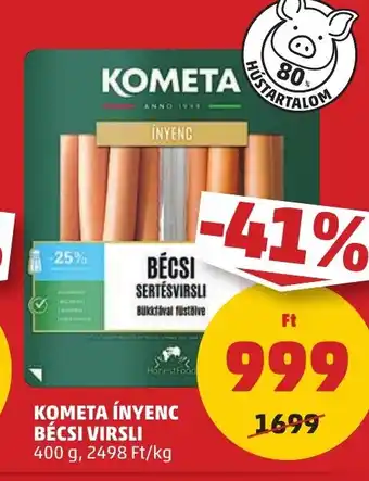 KOMETA ÍNYENC BÉCSI VIRSLI 400 g