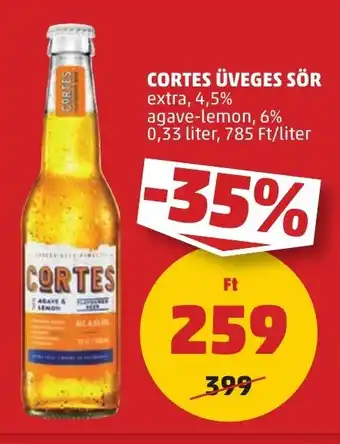 PENNY CORTES ÜVEGES SÖR 0,33 l ajánlat