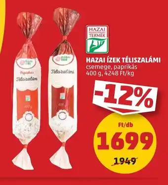 PENNY HAZAI ÍZEK TÉLISZALÁMI 400 g ajánlat