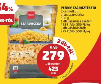 PENNY PENNY SZÁRAZTÉSZTA 500 g ajánlat