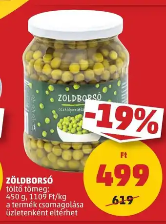 PENNY ZÖLDBORSÓ 450 g ajánlat