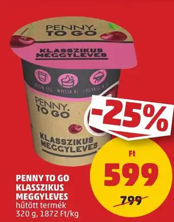 PENNY TO GO KLASSZIKUS MEGGYLEVES 320 g