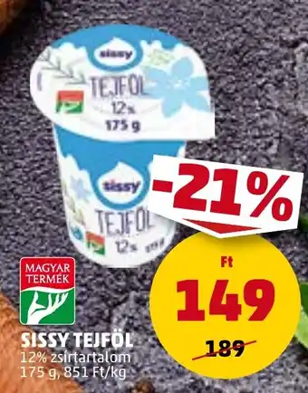 PENNY SISSY TEJFÖL 175 g ajánlat