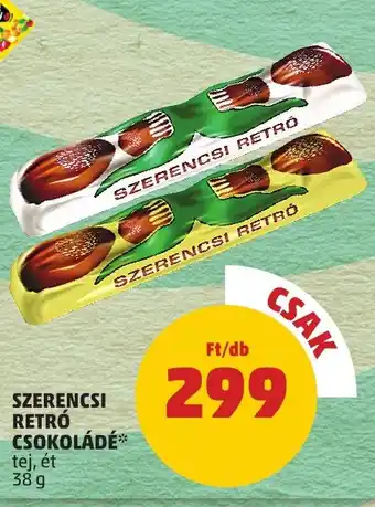PENNY SZERENCSI RETRÓ CSOKOLÁDÉ 38 g ajánlat