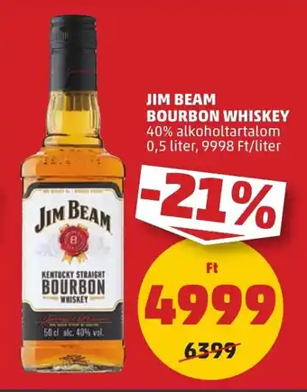 PENNY JIM BEAM BOURBON WHISKEY 0,5 l ajánlat