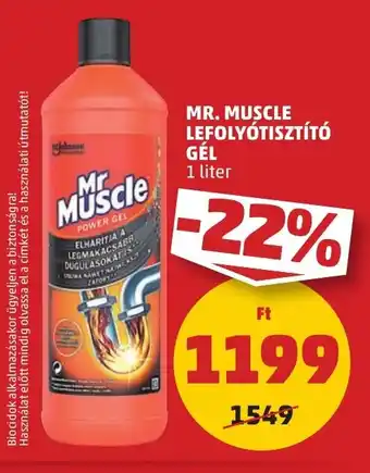 PENNY MR. MUSCLE LEFOLYÓTISZTÍTÓ GÉL 1 l ajánlat