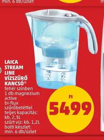 PENNY LAICA STREAM LINE VÍZSZŰRŐ KANCSÓ 1 db ajánlat