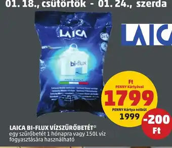 PENNY LAICA BI-FLUX VÍZSZŰRŐBETÉT 1 db ajánlat