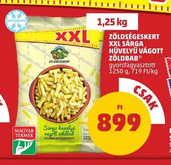 PENNY ZÖLDSÉGESKERT XXL SÁRGA HÜVELYŰ VÁGOTT ZÖLDBAB 1250 g ajánlat