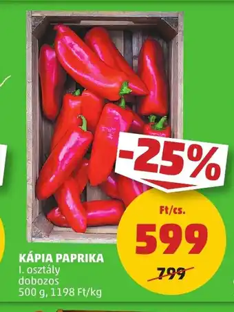 PENNY KÁPIA PAPRIKA 500 g ajánlat