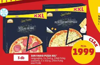 PENNY SAN FABIO PIZZA XXL 3 x 340 / 3 x 350 g ajánlat