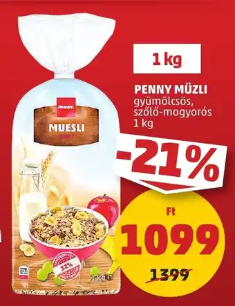 PENNY PENNY MÜZLI 1 kg ajánlat