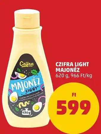 PENNY CZIFRA LIGHT MAJONÉZ 620 g ajánlat