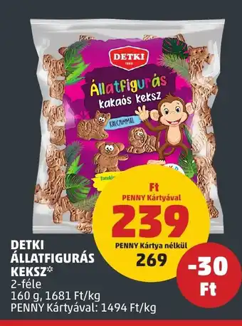 PENNY DETKI ÁLLATFIGURÁS KEKSZ 160 g ajánlat