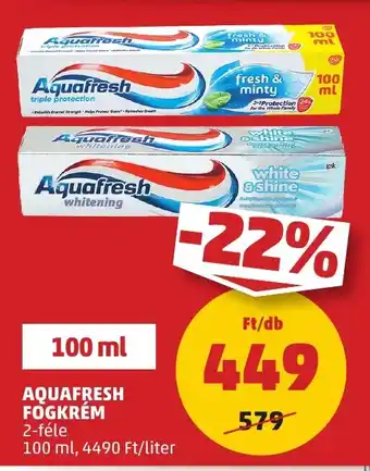 AQUAFRESH FOGKRÉM 100 ml