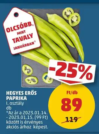 PENNY HEGYES ERŐS PAPRIKA 1 db ajánlat