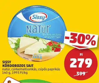 PENNY SISSY KÖRDOBOZOS SAJT 140 g ajánlat