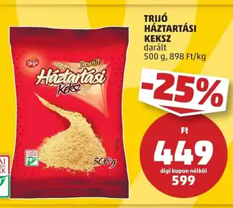 PENNY TRIJÓ HÁZTARTÁSI KEKSZ 500 g ajánlat
