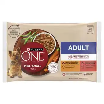 Rossmann Purina one mini adult nedves kutyaeledel csirkével és marhával 4x85g - 340 g ajánlat
