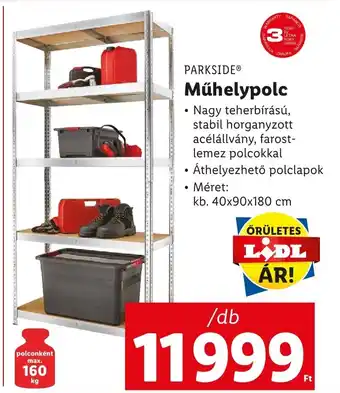 Lidl PARKSIDE Műhelypolc 1 db ajánlat
