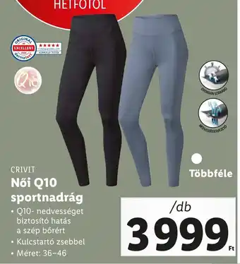 Lidl CRIVIT Női Q10 sportnadrág 1 db ajánlat