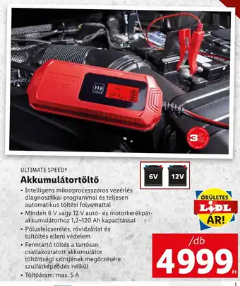 Lidl ULTIMATE SPEED Akkumulátortöltő 1 db ajánlat