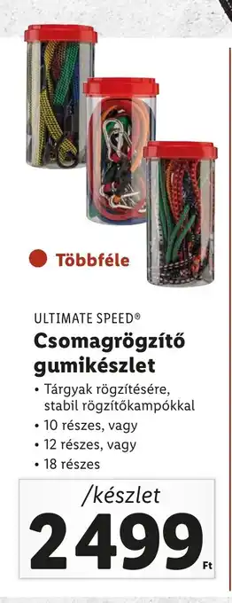 Lidl ULTIMATE SPEED Csomagrögzítő gumikészlet ajánlat