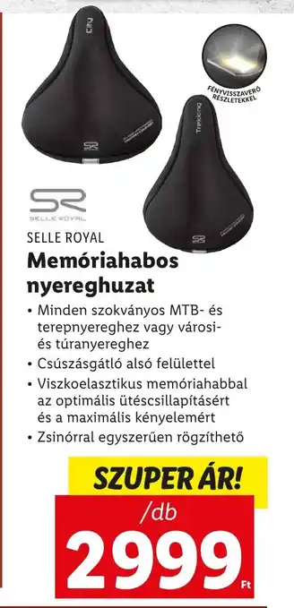 Lidl SELLE ROYAL Memóriahabos nyereghuzat 1 db ajánlat