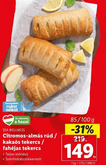 DIA WELLNESS Citromos-almás rúd stb. 85 - 100 g