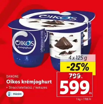 Lidl DANONE Oikos krémjoghurt 4 x 125 g ajánlat