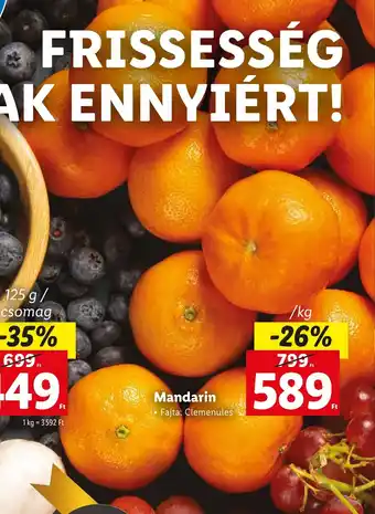 Lidl Mandarin 1 kg ajánlat