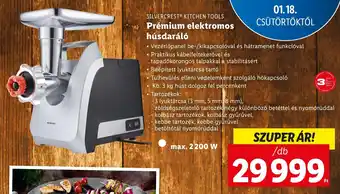 Lidl SILVERCREST KITCHEN TOOLS Prémium elektromos húsdaráló 1 db ajánlat