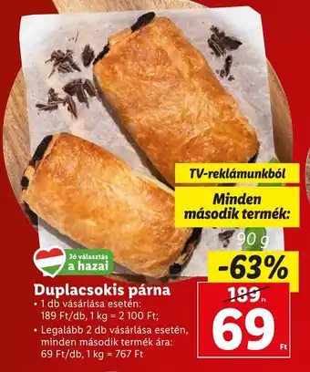 Lidl Duplacsokis párna 90 g ajánlat