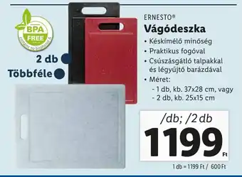 Lidl ERNESTO Vágódeszka 1 - 2 db ajánlat