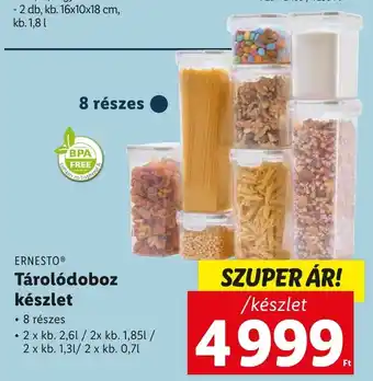 Lidl ERNESTO Tárolódoboz készlet ajánlat