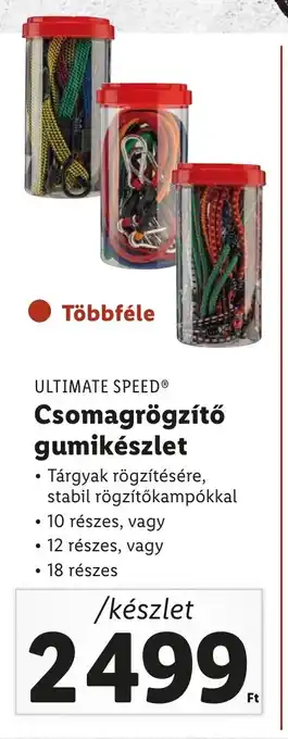 Lidl ULTIMATE SPEED Csomagrögzítő gumikészlet ajánlat