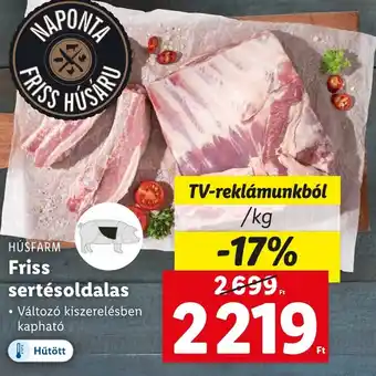 HÚSFARM Friss sertésoldalas 1 kg