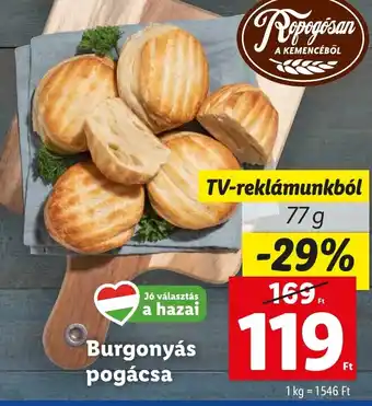 Lidl Burgonyás pogácsa 77 g ajánlat