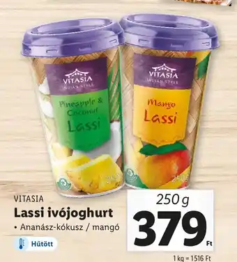 Lidl VITASIA Lassi ivójoghurt 250 g ajánlat