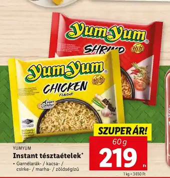 YUMYUM Instant tésztaételek 60 g