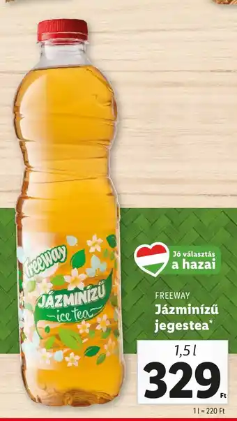 Lidl FREEWAY Jázminízű jegestea 1,5 l ajánlat
