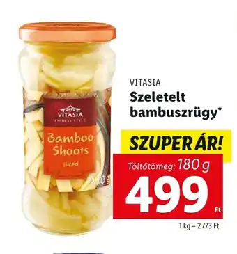 VITASIA Szeletelt bambuszrügy 180 g