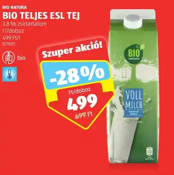 ALDI BIO NATURA BIO TELJES ESL TEJ 1 l ajánlat