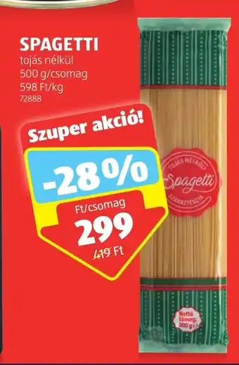 ALDI SPAGETTI 500 g ajánlat