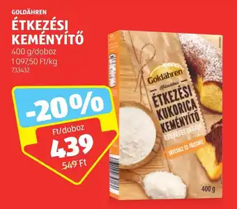 GOLDÄHREN ÉTKEZÉSI KEMÉNYÍTŐ 400 g