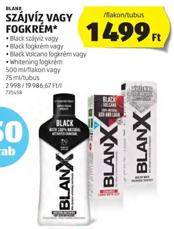 ALDI BLANX SZÁJVÍZ VAGY FOGKRÉM ajánlat